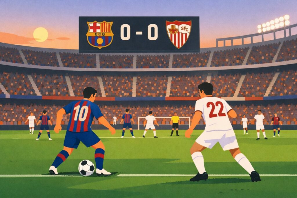 Pertandingan Barcelona vs Sevilla Duel Panas La Liga