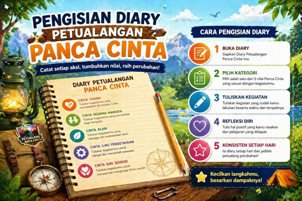 Pengisian Diary Petualangan Panca Cinta Panduan Praktis