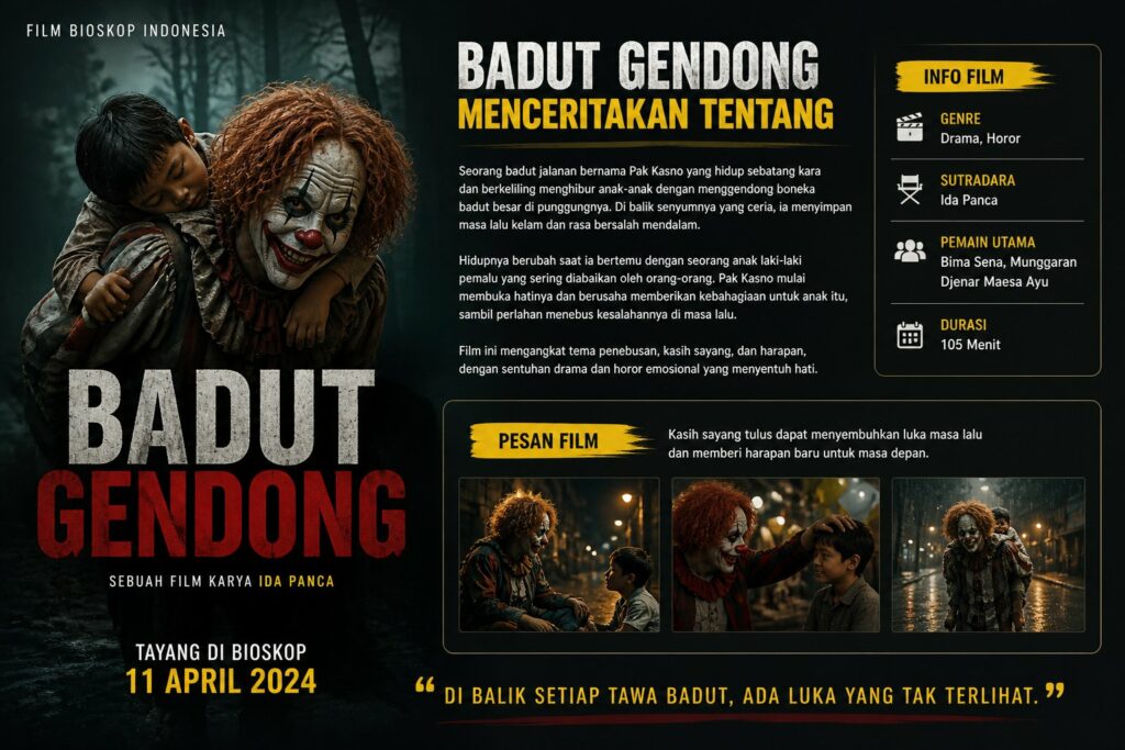 Film Badut Gendong Menceritakan Tentang Horor Misteri