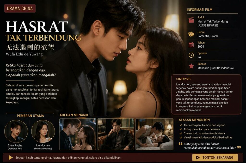 Film Hasrat Tak Terbendung Drama China Viral Banget