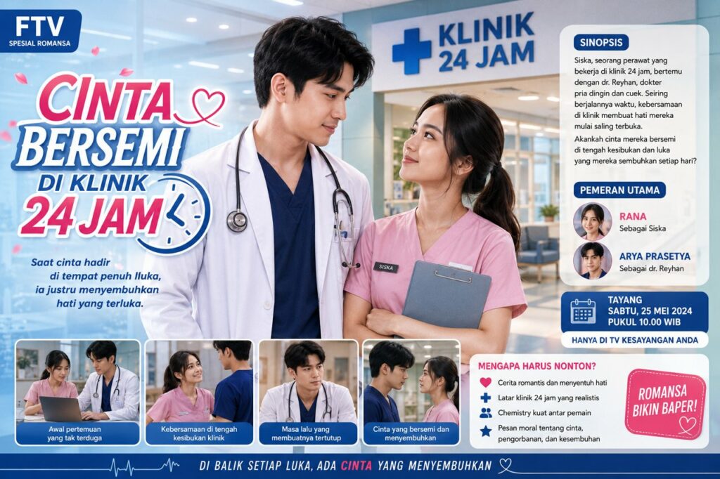 FTV Cinta Bersemi Klinik Jadi Tontonan Romantis