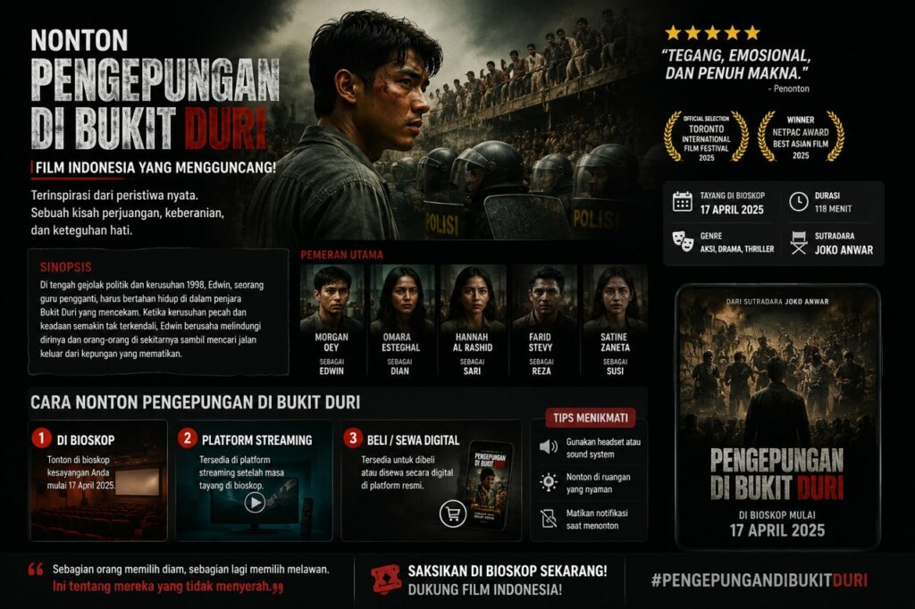 Nonton Pengepungan Di Bukit Duri Penuh Aksi