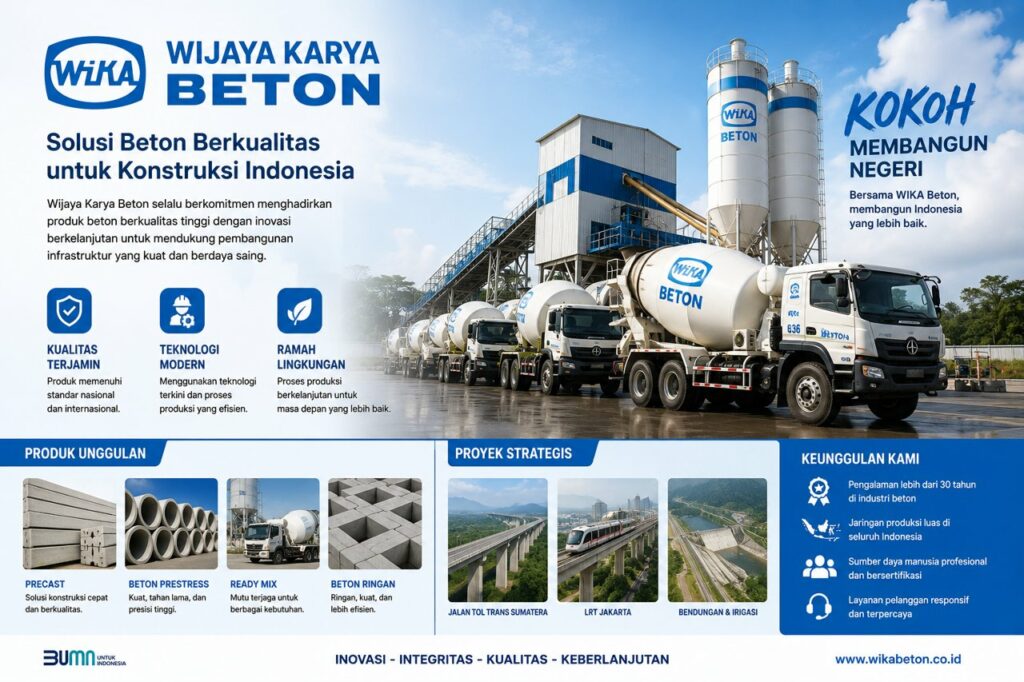 Wijaya Karya Beton Indonesia Dengan Proyek Konstruksi