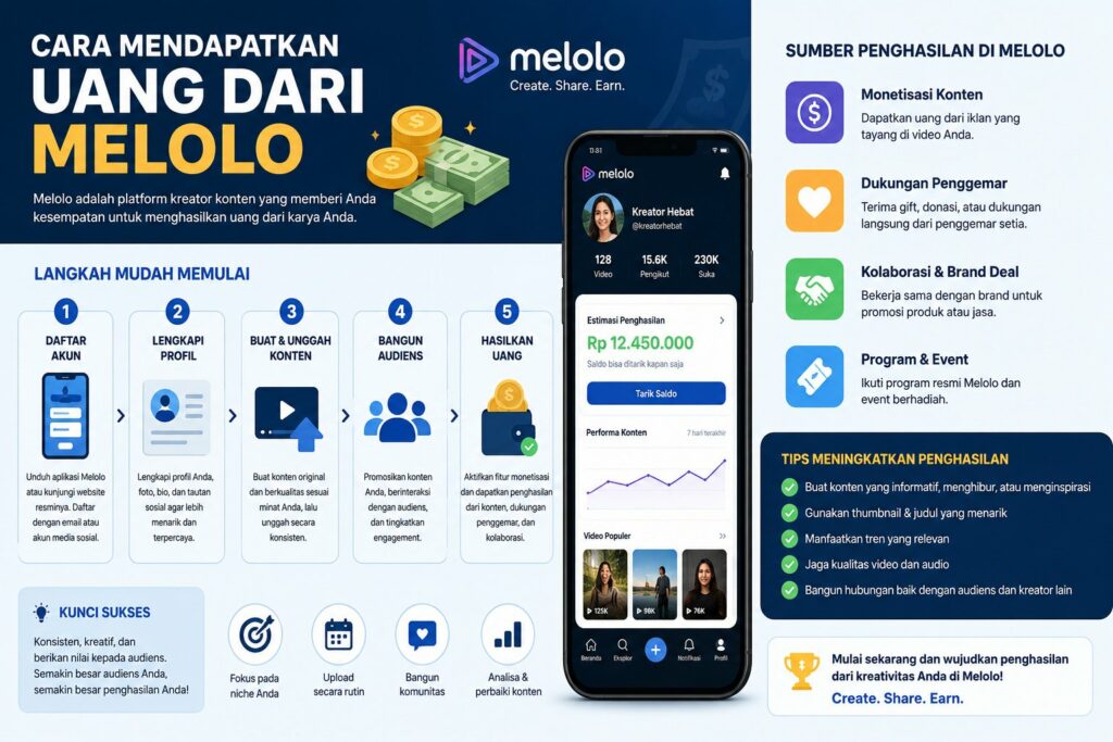 Cara Mendapatkan Uang Dari Melolo