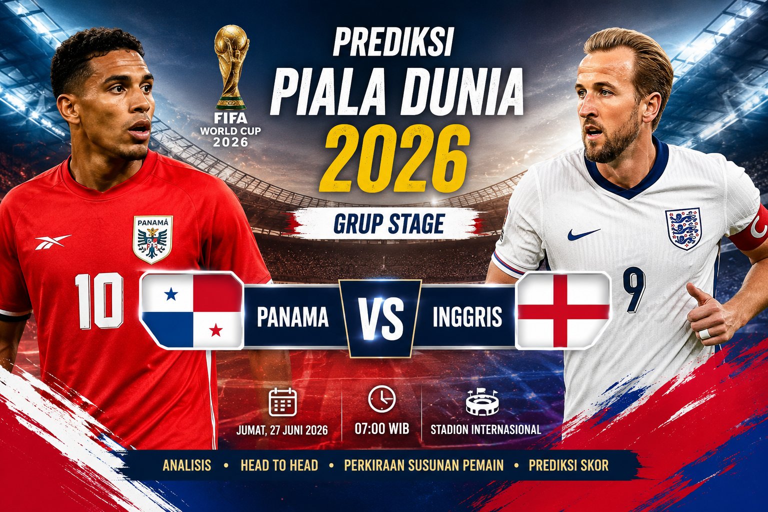 Prediksi Panama vs Inggris