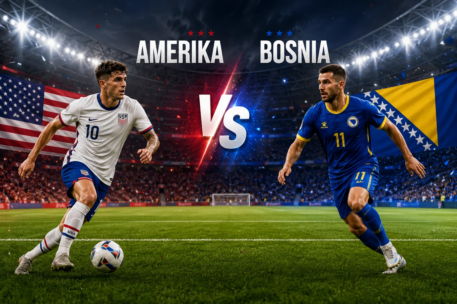 Pertandingan Amerika vs Bosnia