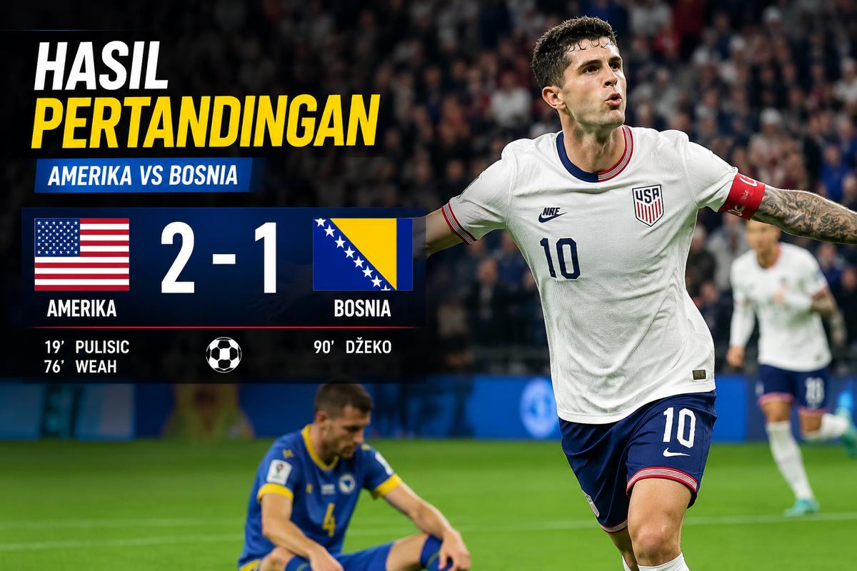 Hasil Amerika vs Bosnia