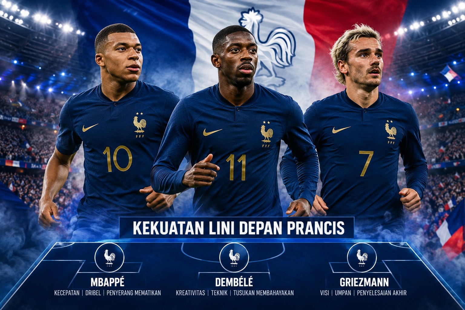 kekuatan lini depan prancis