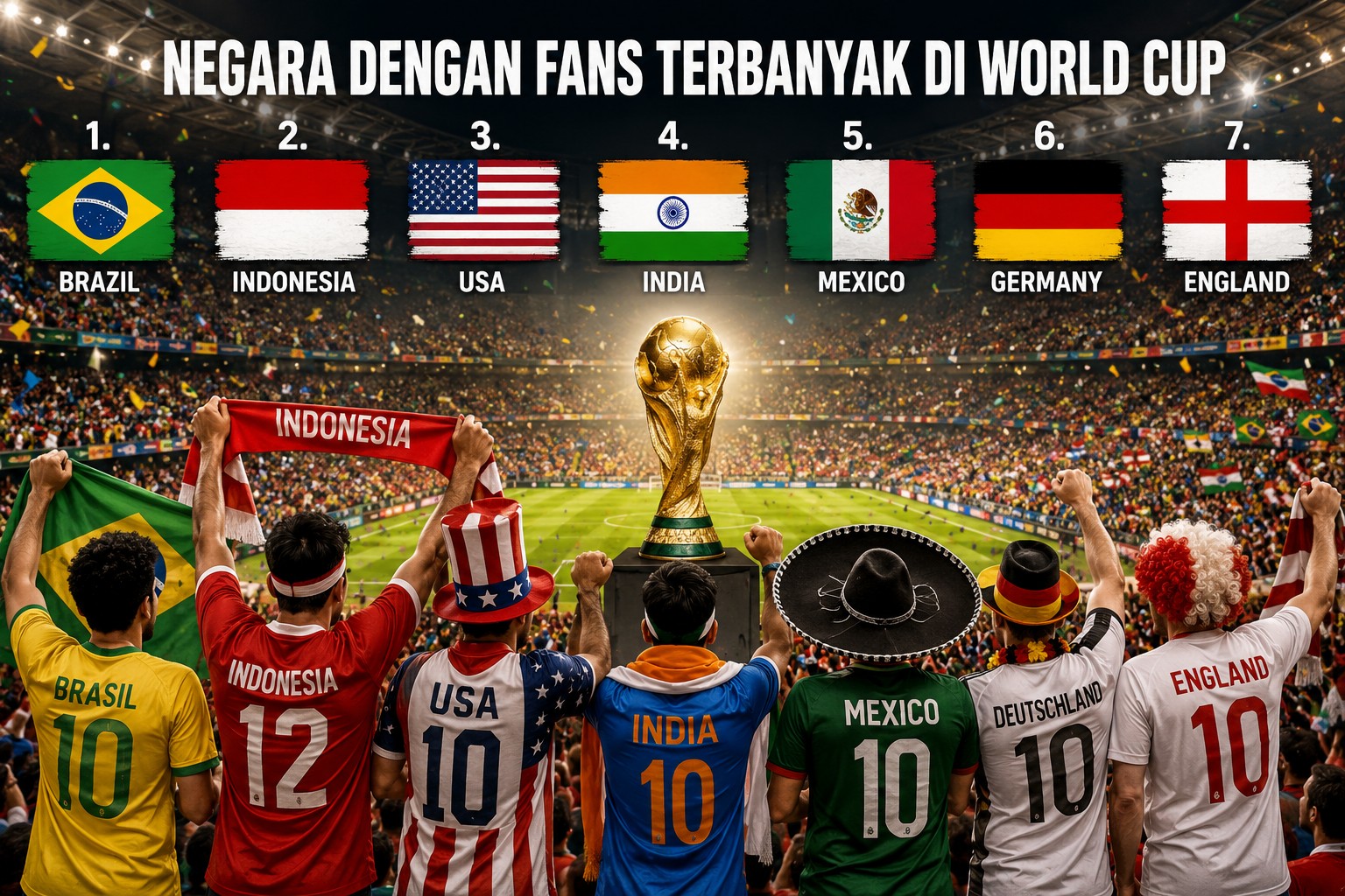Negara dengan Fans Terbanyak