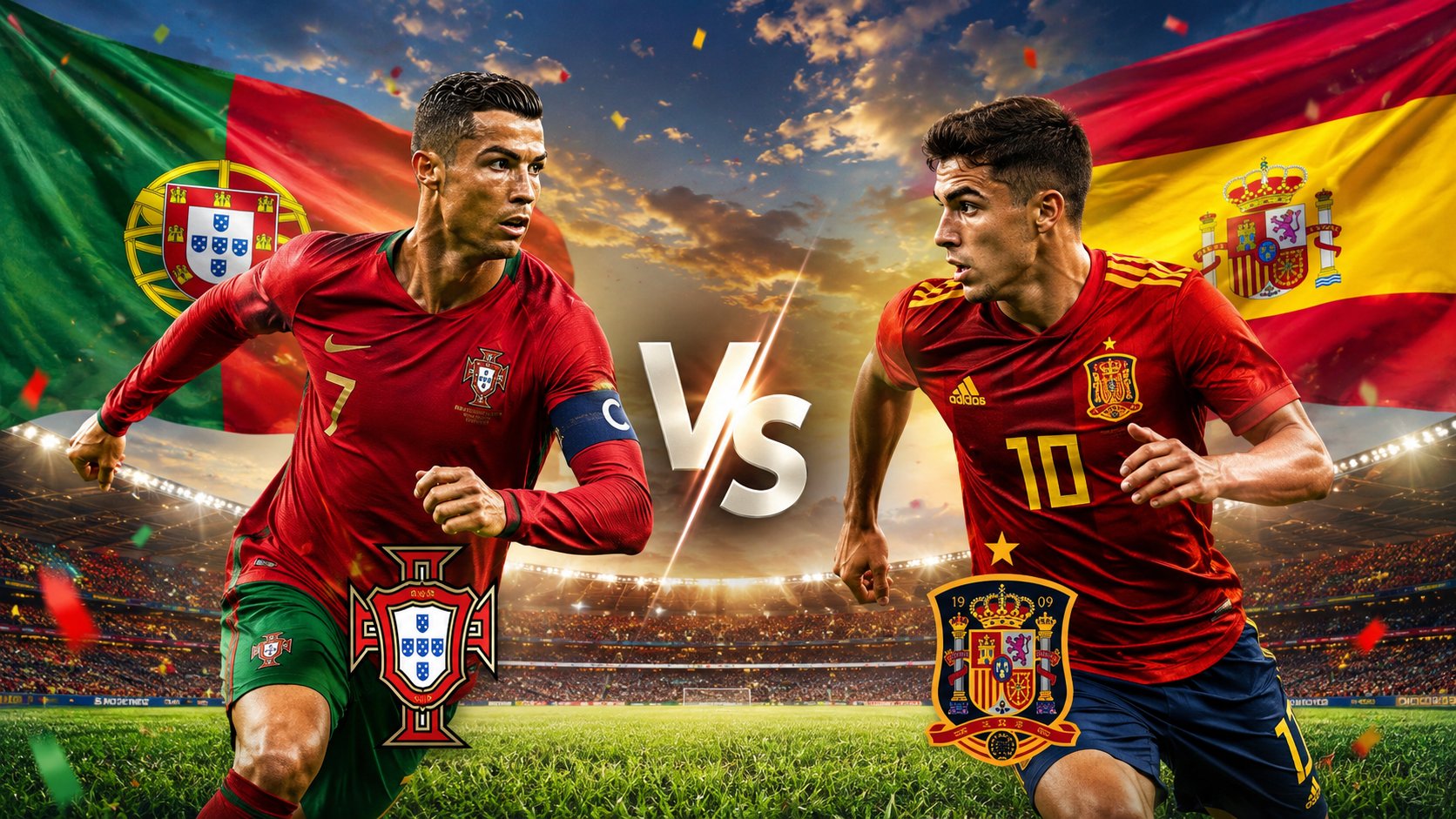 Pertandingan Portugal vs Spanyol