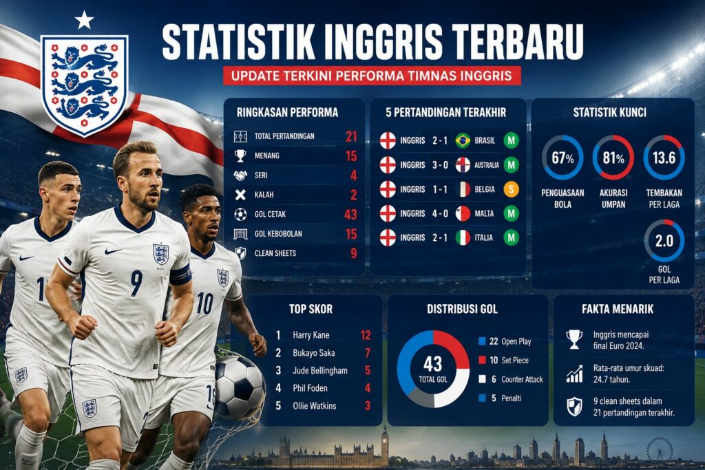 Statistik Inggris Terbaru