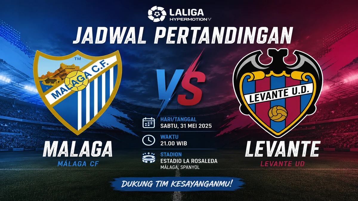 Jadwal Malaga vs Levante Jadi Sorotan Liga Spanyol
