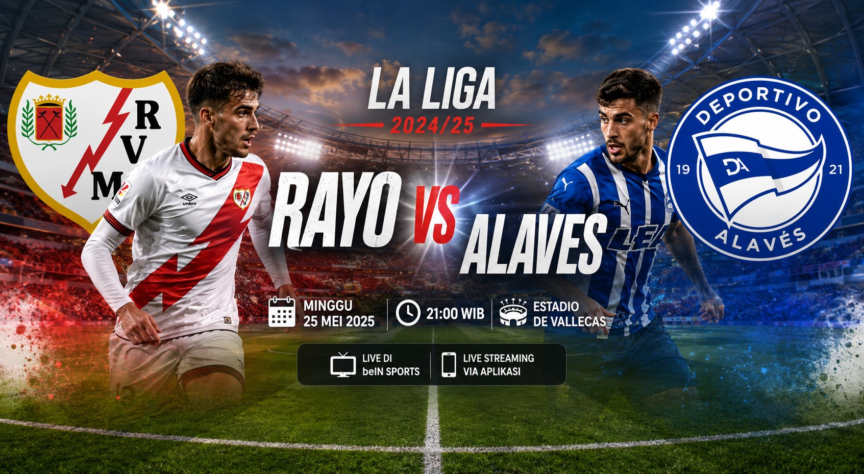 Pertandingan Rayo vs Alaves Jadi Laga Penuh Tensi di LaLiga