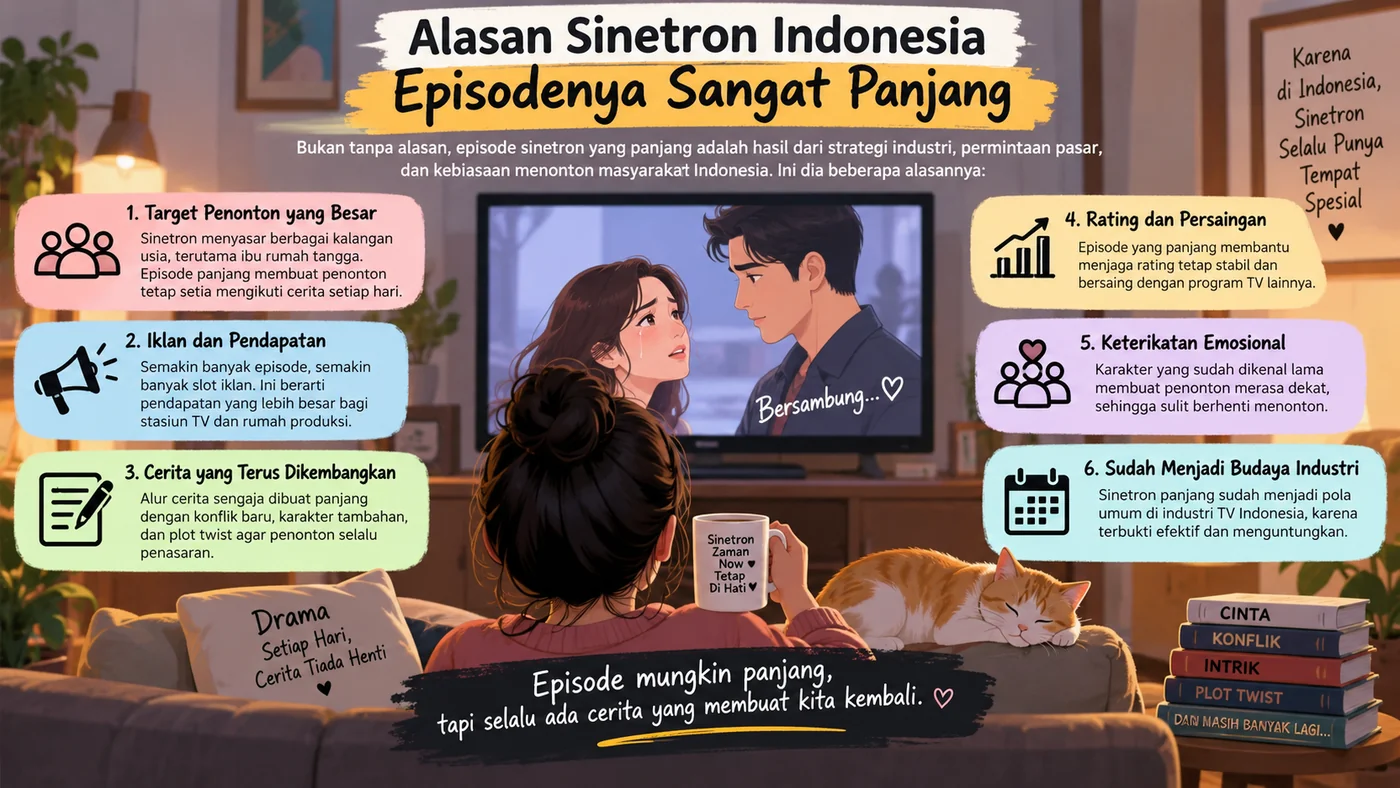 Alasan Sinetron Indonesia Episodenya Sangat Panjang Ini Fakta