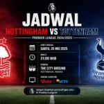 Jadwal Nottingham vs Tottenham
