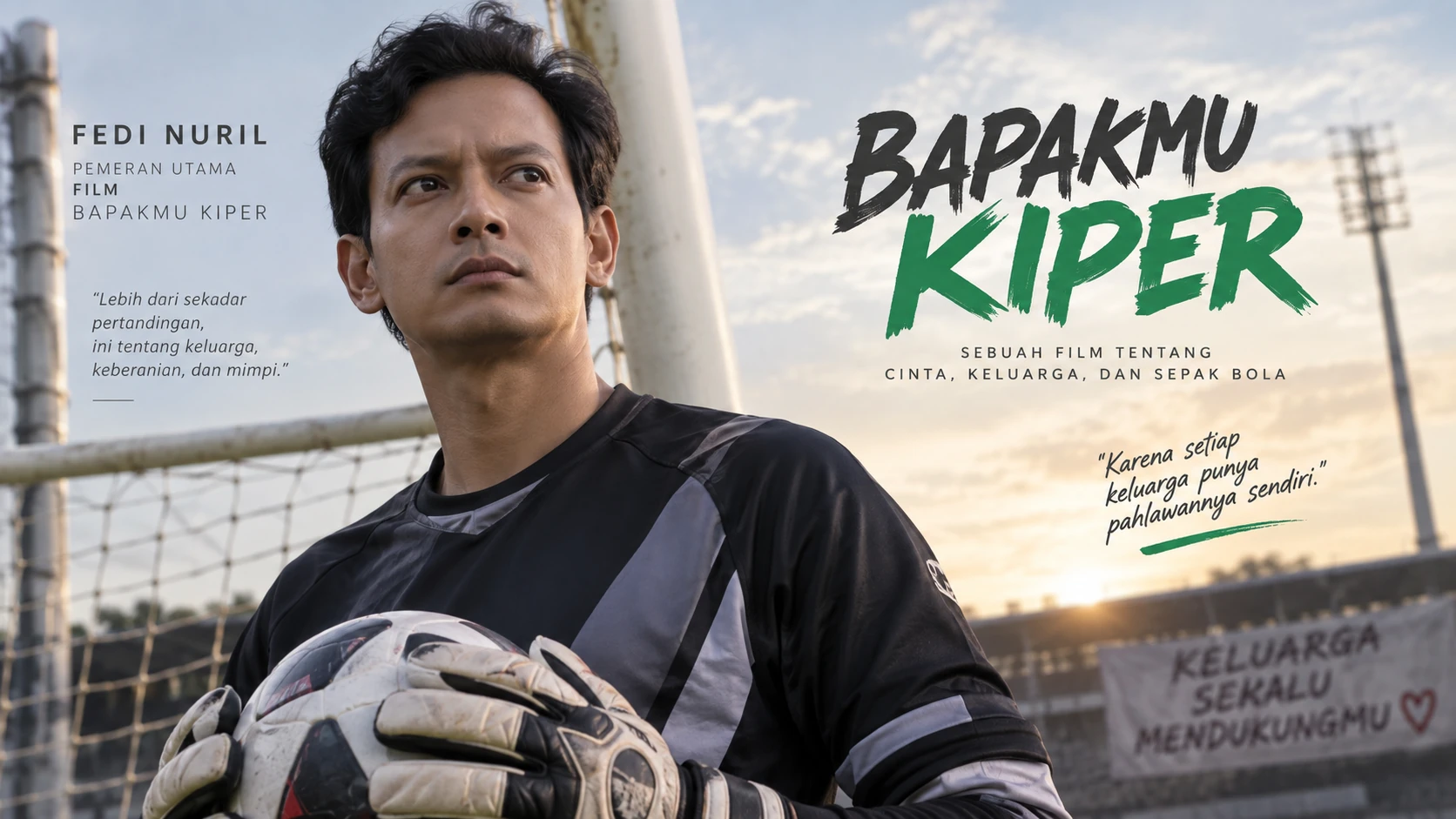 Pemeran Utama Film Bapakmu Kiper Fedi Nuril Dan Ceritanya