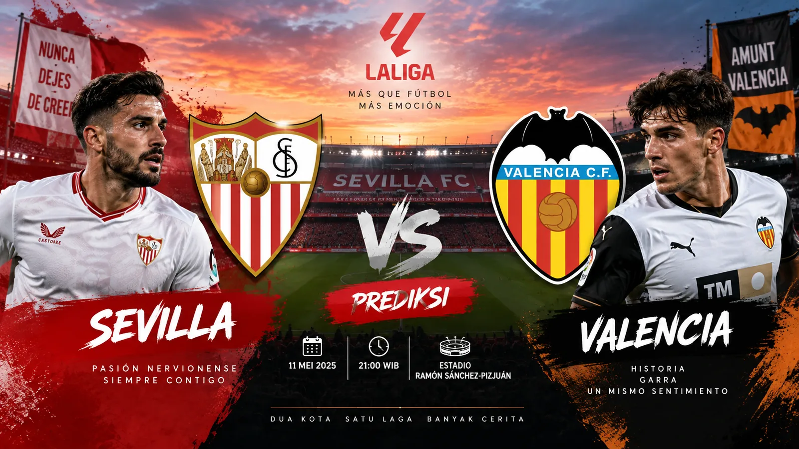 Prediksi Sevilla vs Valencia Laga Panas La Liga