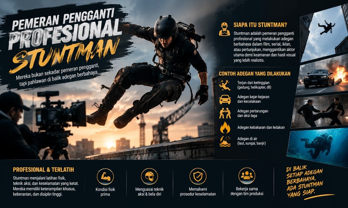 Pemeran Pengganti Profesional Stuntman di Balik Film Aksi